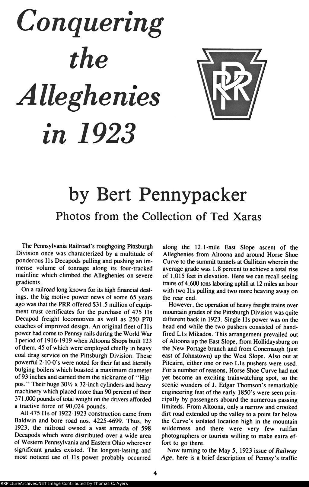 "Conquering The Alleghenies," Page 4, 1988